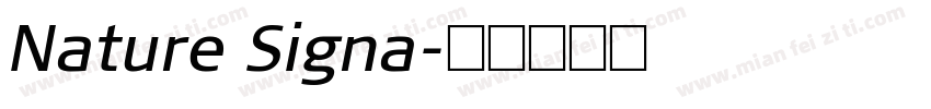 Nature Signa字体转换